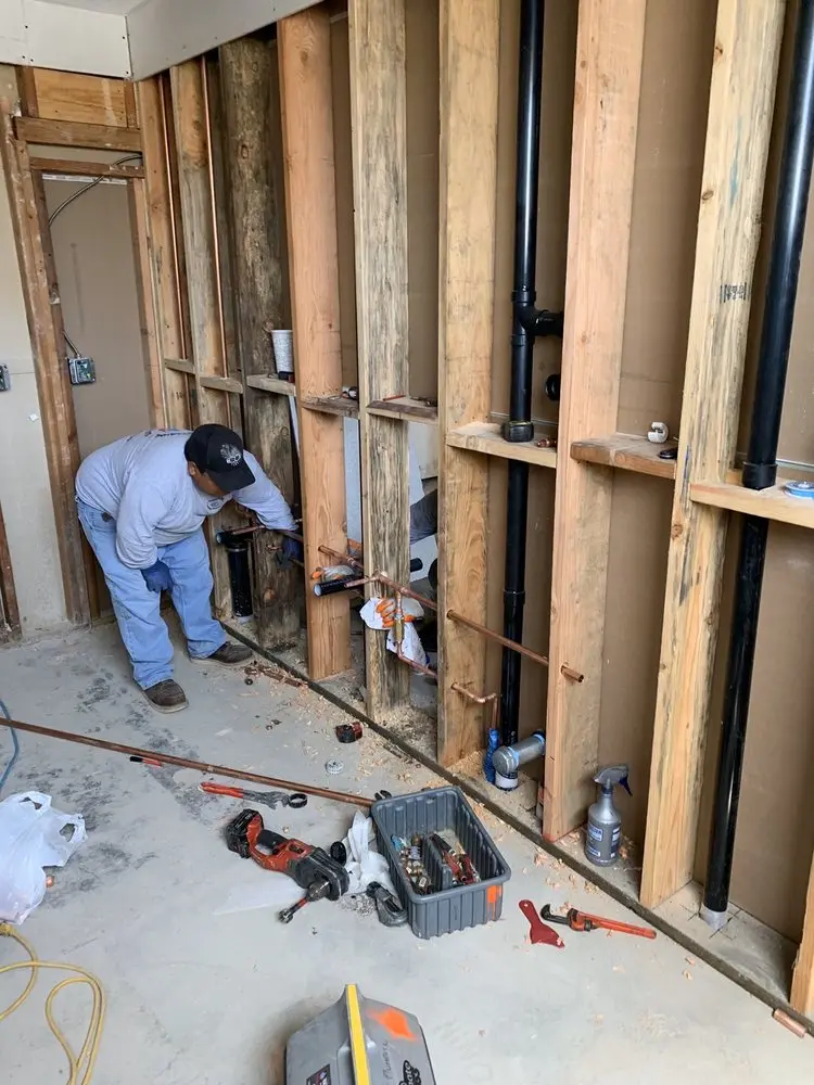 Commercial rough-in plumbing for Water Heater Replacement in Layton